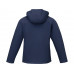 Notus мужская утепленная куртка из софтшелла - Темно - синий с нанесением логотипа компании