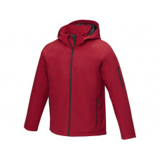Notus мужская утепленная куртка из софтшелла - Красный с нанесением логотипа компании