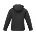Notus мужская утепленная куртка из софтшелла - сплошной черный с нанесением логотипа компании