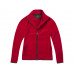 Куртка флисовая "Brossard" женская, красный с нанесением логотипа компании