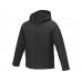 Notus мужская утепленная куртка из софтшелла - сплошной черный с нанесением логотипа компании