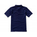 Calgary мужская футболка-поло с коротким рукавом, темно-синий с нанесением логотипа компании
