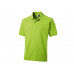Рубашка поло "Boston" мужская, зеленое яблоко с нанесением логотипа компании