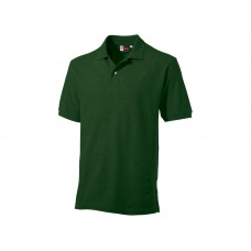 Рубашка поло "Boston" мужская, бутылочный зеленый с нанесением логотипа компании