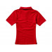 Calgary женская футболка-поло с коротким рукавом, красный с нанесением логотипа компании