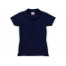 Рубашка поло "First" женская, темно-синий с нанесением логотипа компании