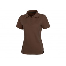 Calgary женская футболка-поло с коротким рукавом, шоколадный коричневый