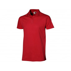Рубашка поло "First" мужская, красный с нанесением логотипа компании