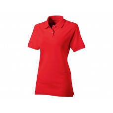 Рубашка поло "Boston 2.0" женская, красный с нанесением логотипа компании