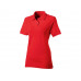 Рубашка поло "Boston 2.0" женская, красный с нанесением логотипа компании