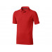 Calgary мужская футболка-поло с коротким рукавом, красный с нанесением логотипа компании