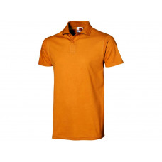 Рубашка поло "First" мужская, оранжевый с нанесением логотипа компании