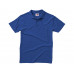 Рубашка поло "First" мужская, кл. синий с нанесением логотипа компании