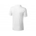 Calgary мужская футболка-поло с коротким рукавом, белый с нанесением логотипа компании
