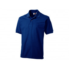 Рубашка поло "Boston" мужская, синий navy с нанесением логотипа компании