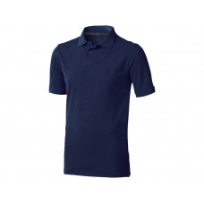 Calgary мужская футболка-поло с коротким рукавом, темно-синий