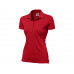 Рубашка поло "First" женская, красный с нанесением логотипа компании