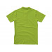Рубашка поло "First 2.0" мужская, зеленое яблоко с нанесением логотипа компании