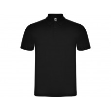 Рубашка поло "Austral" мужская, черный с нанесением логотипа компании
