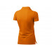 Рубашка поло "First" женская, оранжевый с нанесением логотипа компании