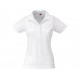 Рубашка поло "First" женская, белый с нанесением логотипа компании