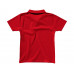 Рубашка поло "First" детская, красный с нанесением логотипа компании