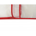 Дождевик "Providence", прозрачный/красный с чехлом с нанесением логотипа компании
