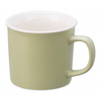 Матовая кружка Nancy 360 мл цветная снаружи, белая внутри, оливковый Матовая кружка Nancy 360 мл цветная снаружи, белая внутри, оливковый