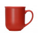 Матовая кружка Susan 380мл в цвете с двух сторон, красный с нанесением логотипа компании