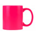 Кружка «Марго» 320мл, неоновый розовый (Р) с нанесением логотипа компании