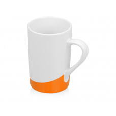 Кружка «Мерсер» 320мл, оранжевый с нанесением логотипа компании