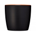 Керамическая чашка Riviera, черный/оранжевый с нанесением логотипа компании