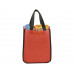 Маленькая ламинированная сумка для покупок, красный с нанесением логотипа компании