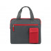 Конференц сумка "Session", серый/красный с нанесением логотипа компании