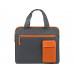 Конференц сумка "Session", серый/оранжевый с нанесением логотипа компании