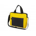 Конференц сумка для документов "Congress", желтый/черный с нанесением логотипа компании