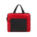 Конференц сумка для документов "Congress", красный/черный с нанесением логотипа компании