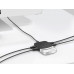 USB хаб «Mini iLO Hub», черный с нанесением логотипа компании