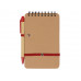 Набор канцелярский с блокнотом и ручкой "Masai", красный с нанесением логотипа компании