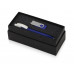 Подарочный набор Uma Memory с ручкой и флешкой, синий с нанесением логотипа компании