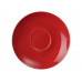 Чайная пара базовой формы Lotos, 250мл, красный с нанесением логотипа компании