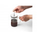 JENSON. Стеклянная кофеварка на 600 мл, серебряный с нанесением логотипа компании