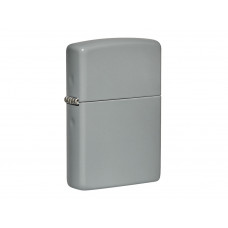 Зажигалка ZIPPO Classic с покрытием Flat Grey, латунь/сталь, серая, глянцевая, 38x13x57 мм