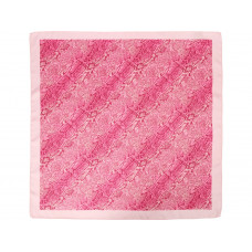 Платок розовый 500*515 мм в подарочном мешке с нанесением логотипа компании