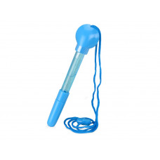 Ручка шариковая с мыльными пузырями, синий с нанесением логотипа компании