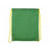 Рюкзак- мешок Clobber, зеленый/желтый с нанесением логотипа компании