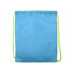 Рюкзак- мешок Clobber, голубой/зеленое яблоко с нанесением логотипа компании