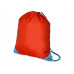 Рюкзак- мешок Clobber, красный/голубой с нанесением логотипа компании