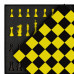 Шахматный комплект TABIA (акриловый камень/ дерево Бук), Пчелка (черно-желтая) с нанесением логотипа компании
