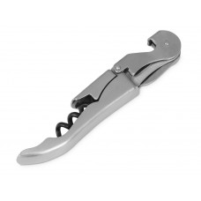 Нож сомелье из нержавеющей стали Pulltap's Inox, серебристый с нанесением логотипа компании